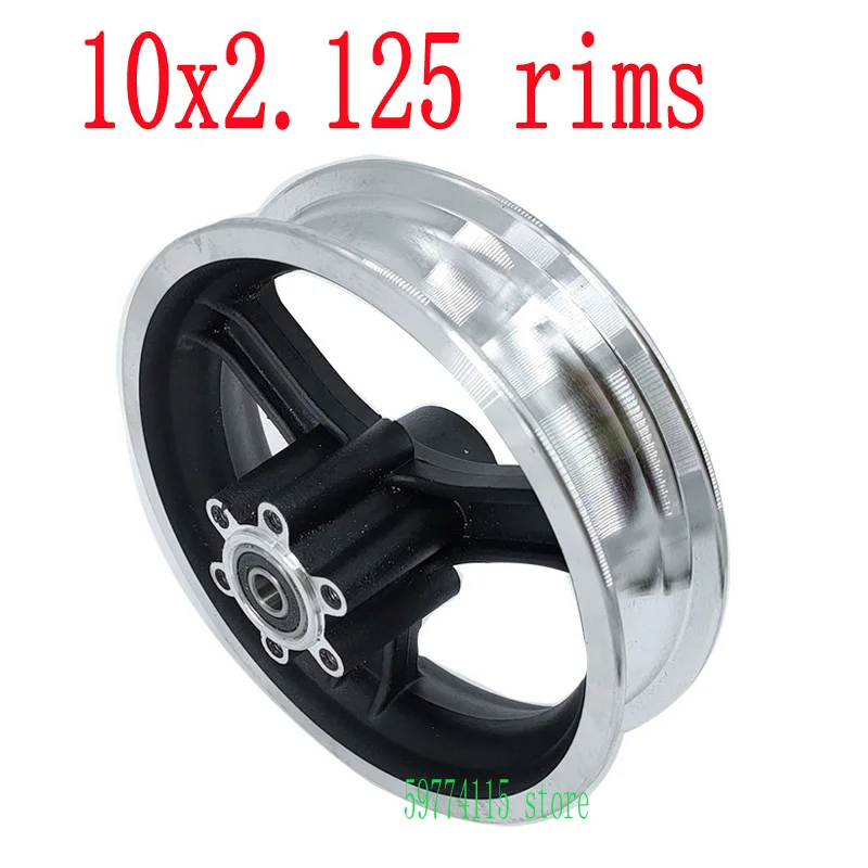 10 Inch Electric Scooter Wheel Hub 10 Inch Aluminum Alloy Wheel Rims 10x2 10x2.125 10x2.50 10x2.25 10x70-6.5 Tires Rims