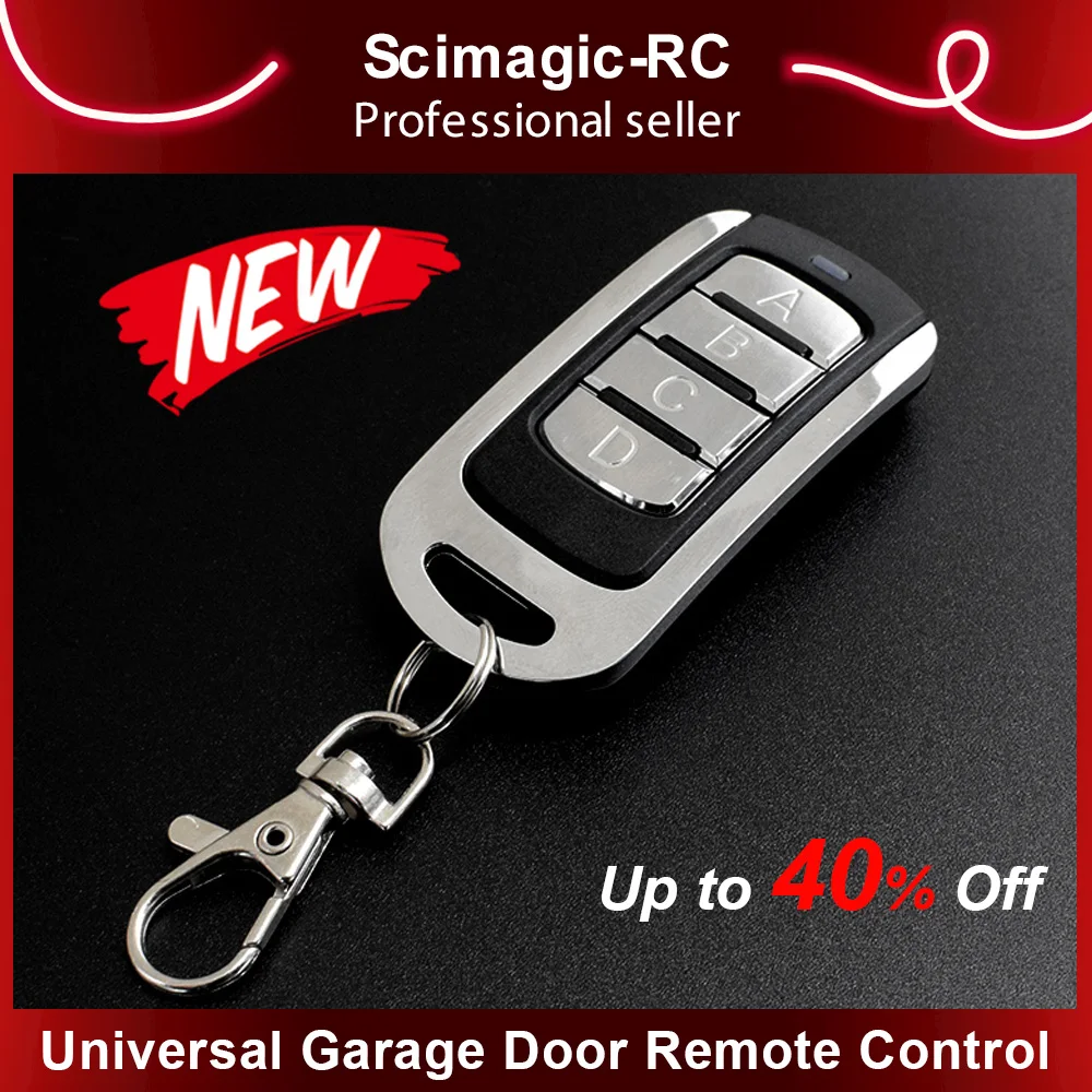 Garage Door Remote Control AUTO SCAN Multi Frequency Duplicate 280-868MHZ Multi brand 433.92MHz Fixed Rolling Code Gate Opener auto scan multi frequency 287 868mhz gate remote control duplicator for 433 315 868mhz garage command rolling code