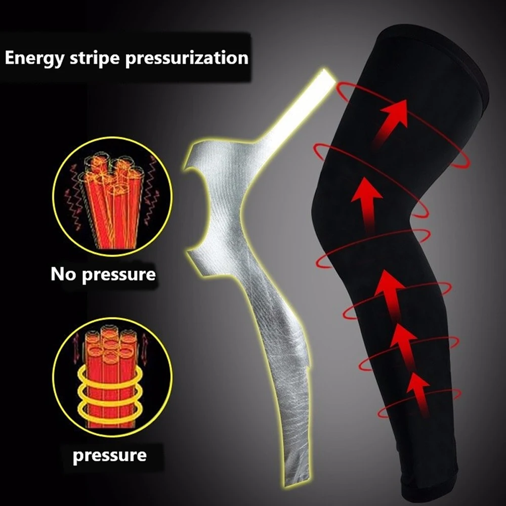 1 Stück Sport Kompression Bein Ärmel in voller Länge Beins tütze Übung Radfahren lange Knies chützer Männer Frauen Gehen Laufen Basketball