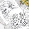 1PC Flower Fairy Coloring Book 26 Unique Pages For Adults & Teens - Self-painting Art Graffiti Anxiety Relief Perfect Gift 5
