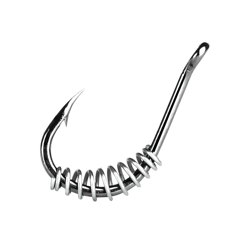 10pcsSpringCarpFishingHooksBaitingDoughStainlessBardedSwivel