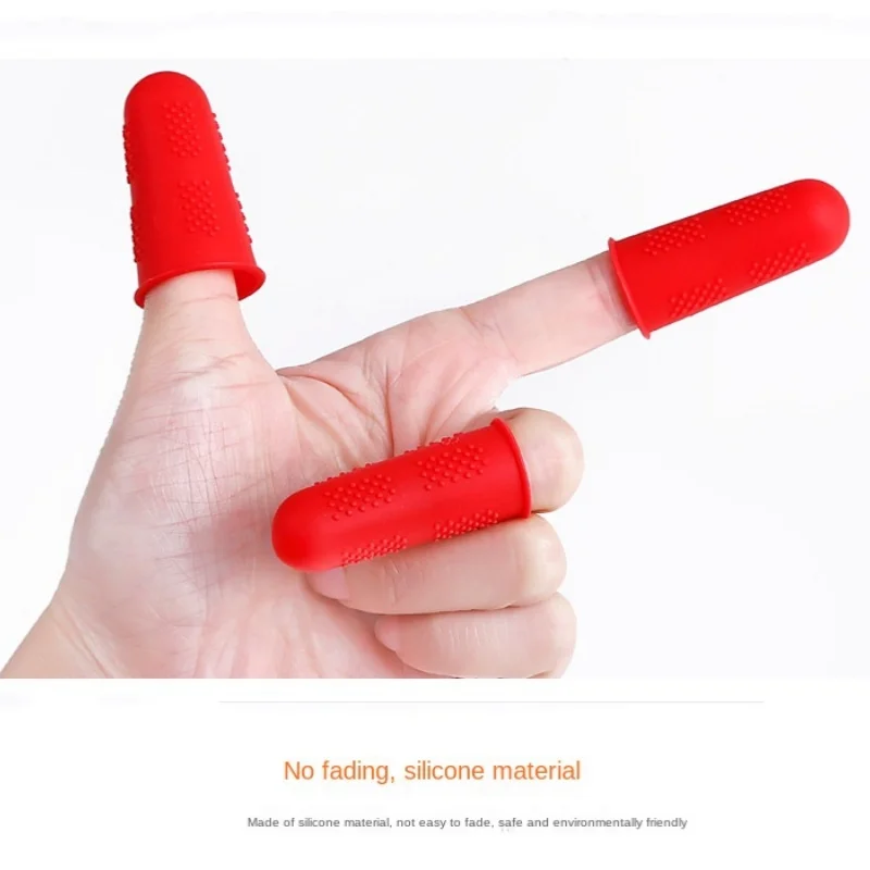 Silicone Finger Protector Sleeve Cover Anti-cut Heat Resistant Finger Sleeves Vegetable Cutting Guard,Household gadgets