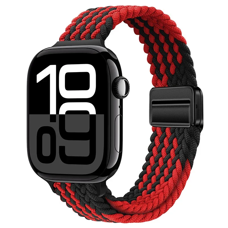Elegant Braided Nylon Strap for Apple Watch - Slim Design Bracelet Band