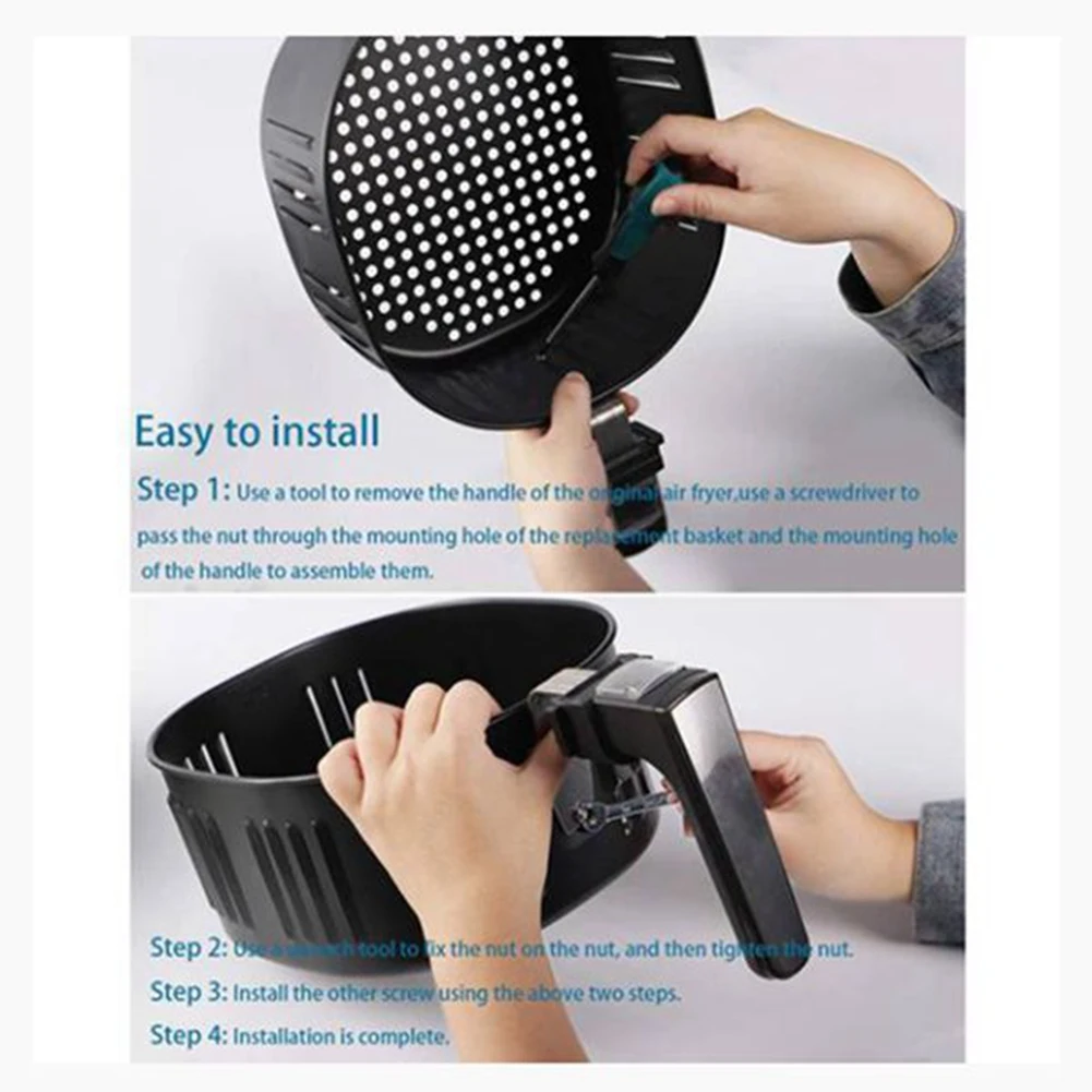 Air Fryer Replacement Basket for Power XL DASH Gowise 5.5Qt Air Fryer and All Oven,Air Accessories