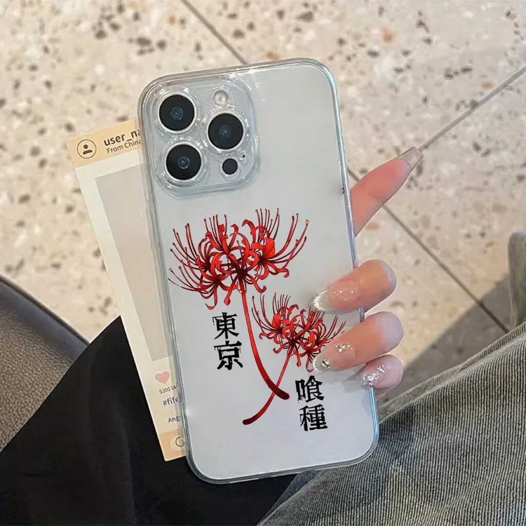 Stylish Clear Back Tokyo Ghoul Anime Phone Case