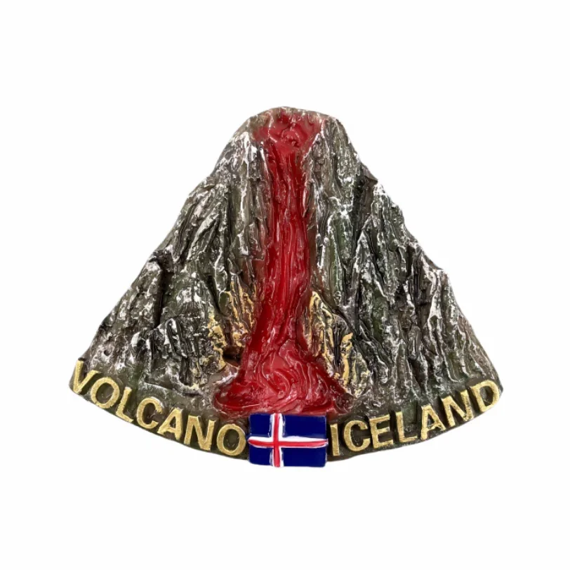 Magnetic Fridge Stickers Europe Iceland 3D Fridge Magnets Tourism Souvenir Refrigerator Collection Handicraft Decoration