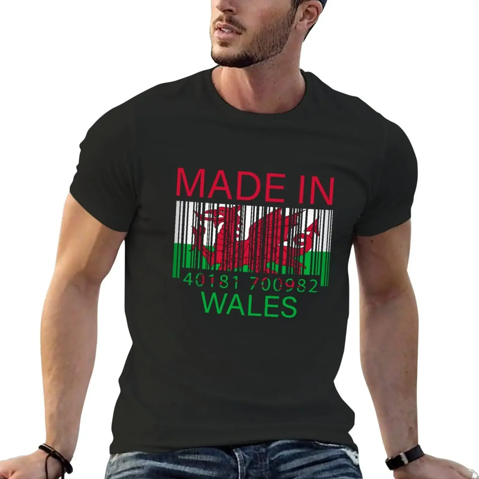 

barcode Flag Of wales , wales barcode, wales love , womens, mens, funny gifts, roots, flag T-Shirt new edition mens t shirts