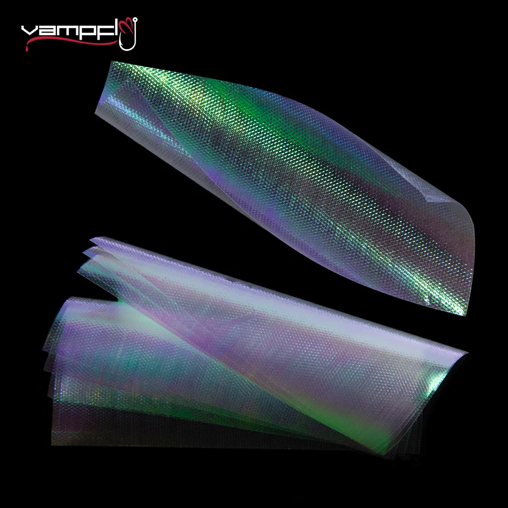Pellicola Flash In Rilievo Per La Pelle Di Pesce Arcobaleno Flashback Per Gamberetti Sabiki Rig Fish Lures Jig Hook Streamer Per Acqua Salata Material