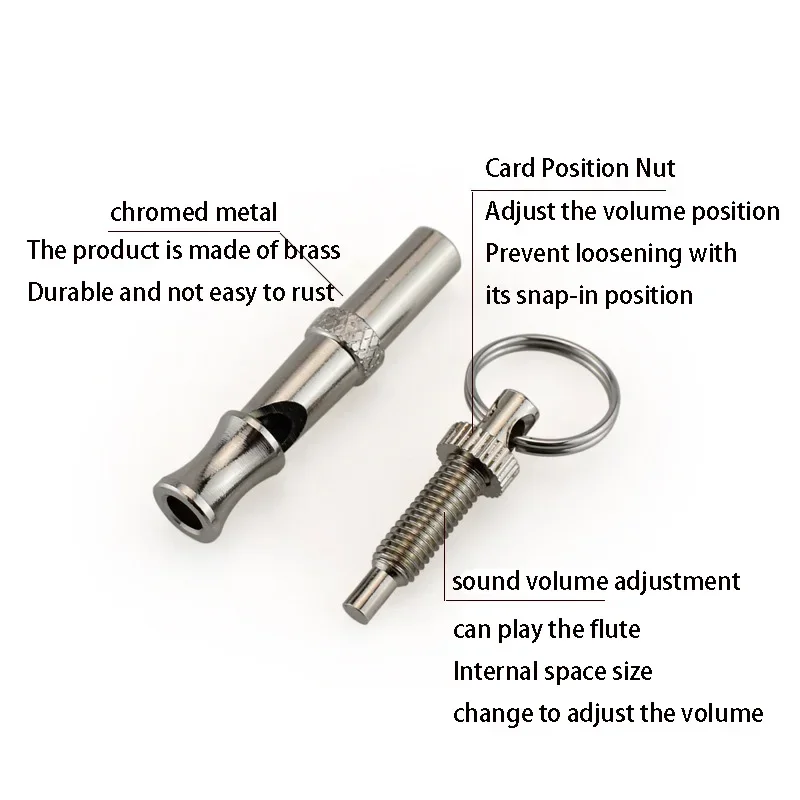 1PC Adjustable Training Dog Whistle Training Barking Control Deterrence Dog Flute Pet Supplies
