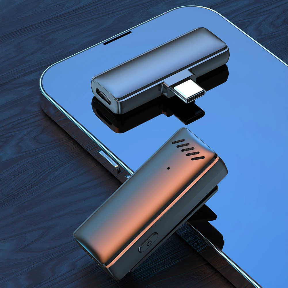 

Всенаправленный микрофон для IPhone/iPad/Type C, перезаряжаемый передатчик шумоподавления, приемник, беспроводной петличный микрофон