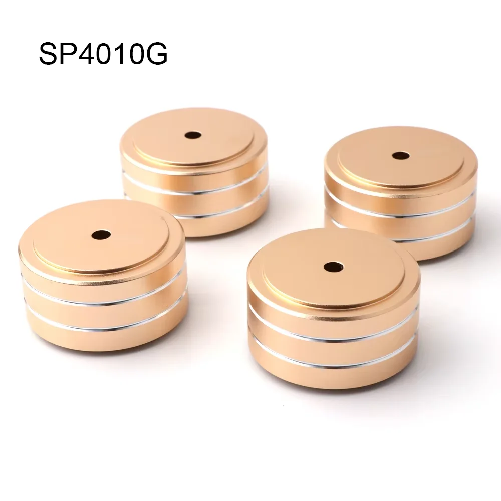 4pcs HiFi AMP 스피커 알루미늄 절연 피트 패드 40x15mm 40x20mm 58x22mm DAC 피트 패드 골드 실버 블랙