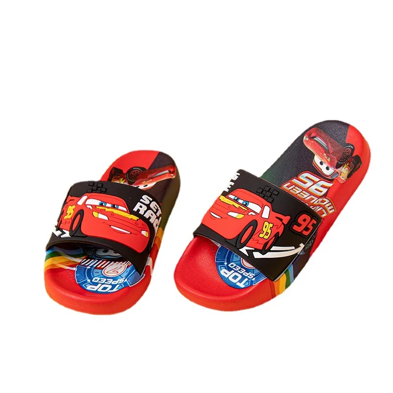 Summer Children Sandals Kids Cars Cartoon Toddler Boys Soft Sole Shoes Anti-Slip Slippers Wearable in all seasons Sandals children sandals
