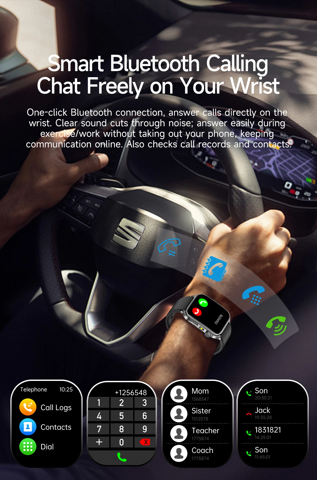 2026 New 650nm Laser Therapy Health Smartwatch Men ECG Blood Pressure Lipid Uric Acid Bluetooth Call Smart Watch For Android IOS