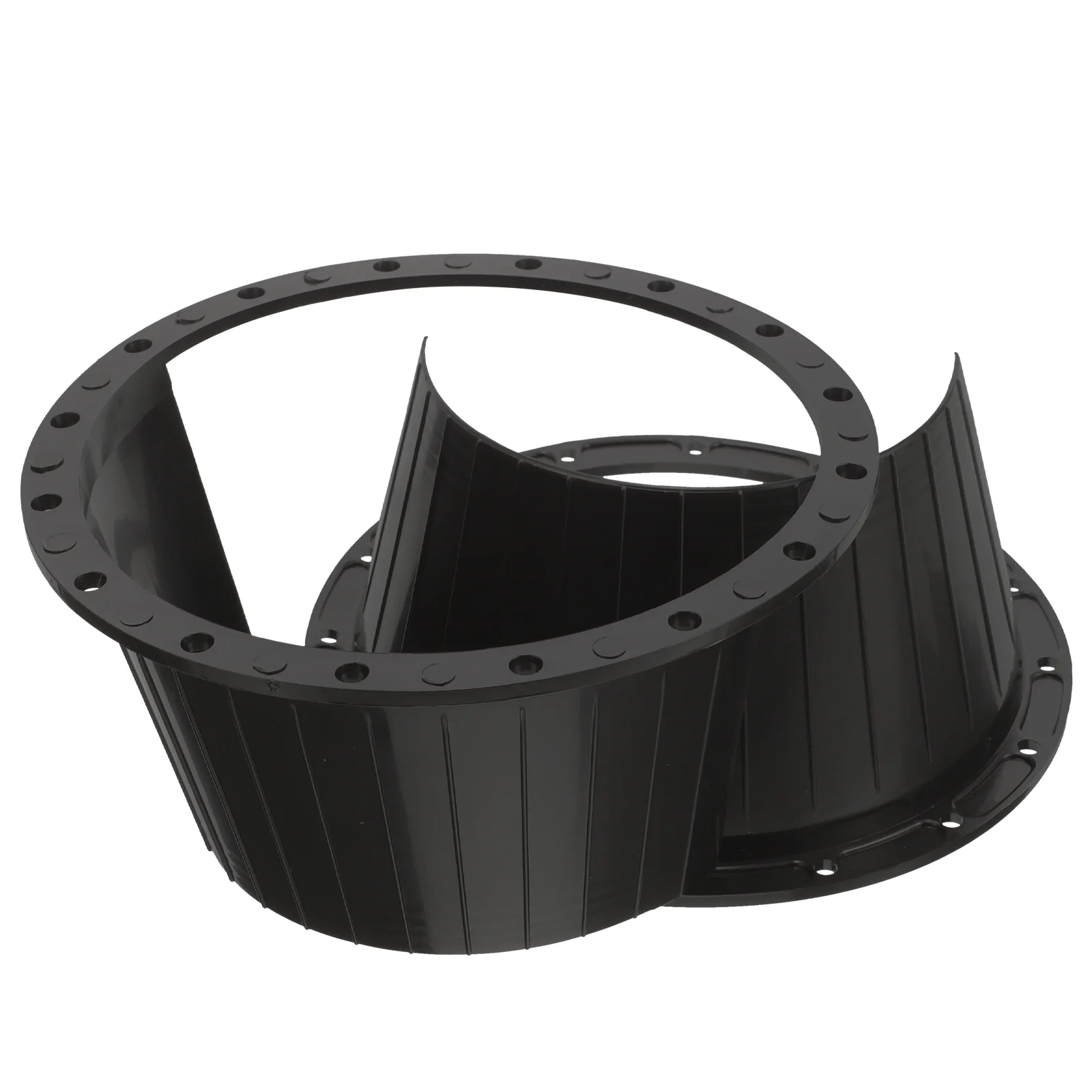 

2 Pcs 65-inch Speaker Waterproof Cover Car Pad 2pcs (black) Speakers Rings Plastic Spacer for Accessories Adapter Replacement