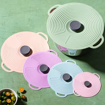 Reusable Self Sealing Lid Silicone Stretch Lids Universal Lid Silicone Bowl Pot Lid Silicone Cover Pan Cooking Food Fresh Cover 1