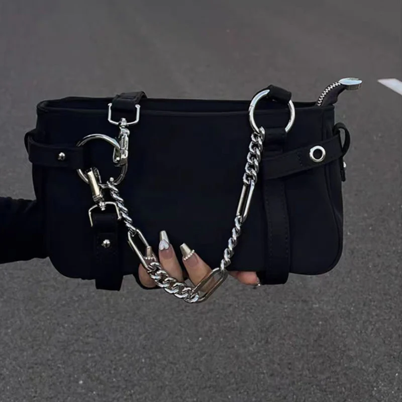 Nylon Black Luxury Handbag for Women