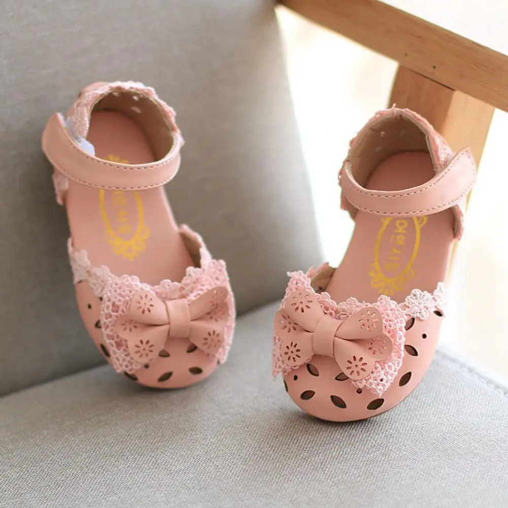 1 Pair Cute Girls Shoes Soft Girl Sandals Sweet Non-slip Smooth Surface Girls Shoes