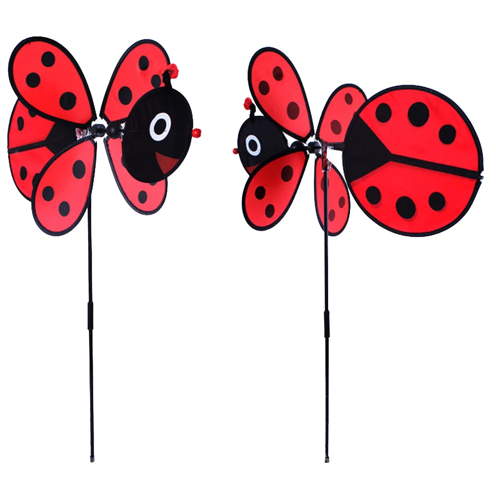 

2 PCS Animal Windmill Fabric Bee Outdoor Decorated Kids Playthings Toy Children's Toys