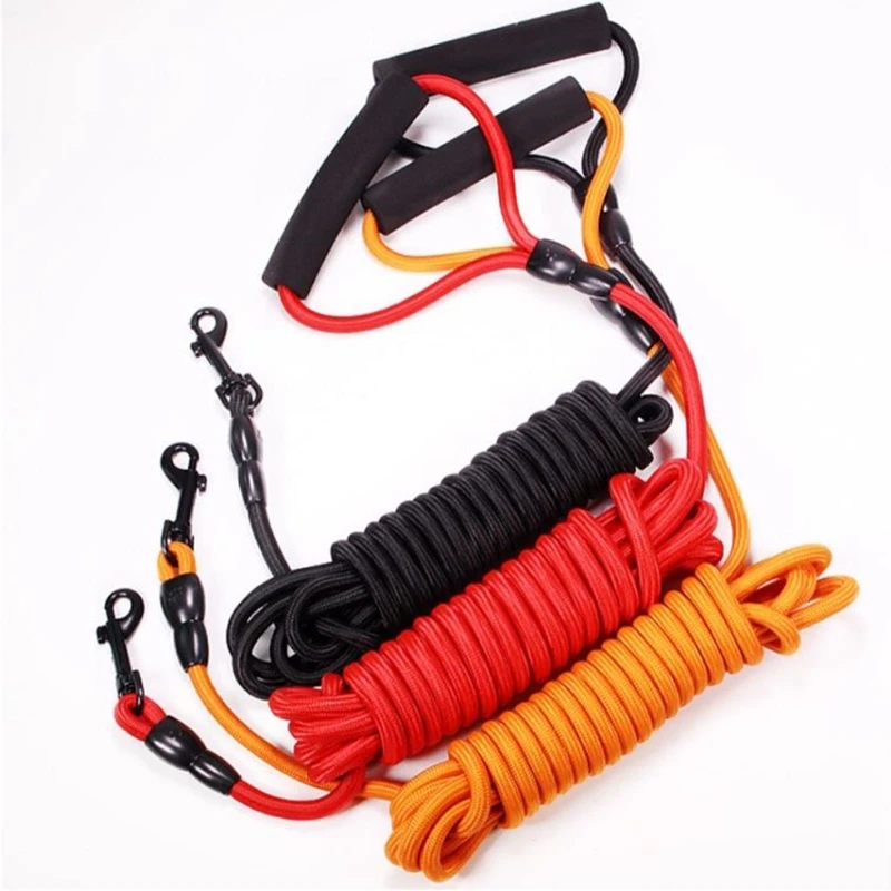 

0.8cm 1.0cm High Quality Pet Dog Leash Braided Tangle Nylon Rope Leash Collar For Walking Dogs 2/3/5/10 Meter Longth