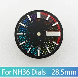 Rainbow Colored Dial with Weekly Calendar Window - 28.5mm Watch Accessory (06)