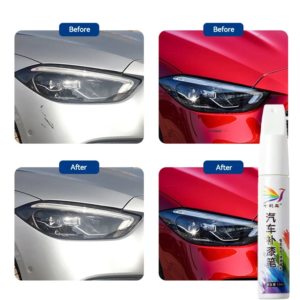DIY Car Clear Scratch Remover Touch Up Pens Auto Paint Repair Pen Brush Automotive Universal Touch Up Pen Silver Car