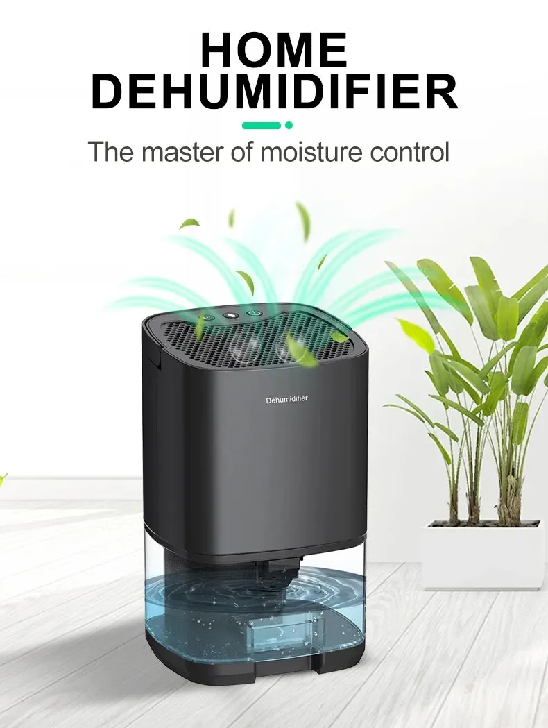 Deumidificatore portatile per filtro dell'aria casa Mini deumidificatore camera da letto ufficio silenzioso assorbimento dell'umidità piccolo deumidificatore
