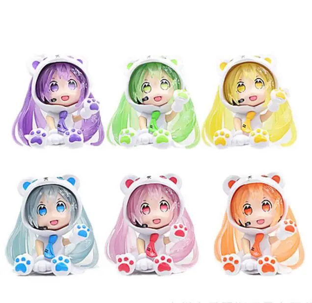 

6Pieces Hatsune Miku Kawaii Anime Action Figure Kid toys Collection figures for friends gifts