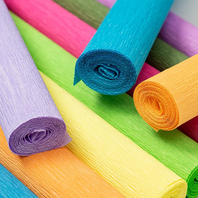 250x50cm Crepe Paper Colored Roll Origami Crinkled Crepe Paper Craft DIY Flowers Decoration Gift Wrapping Thickened Paper Craft - 5