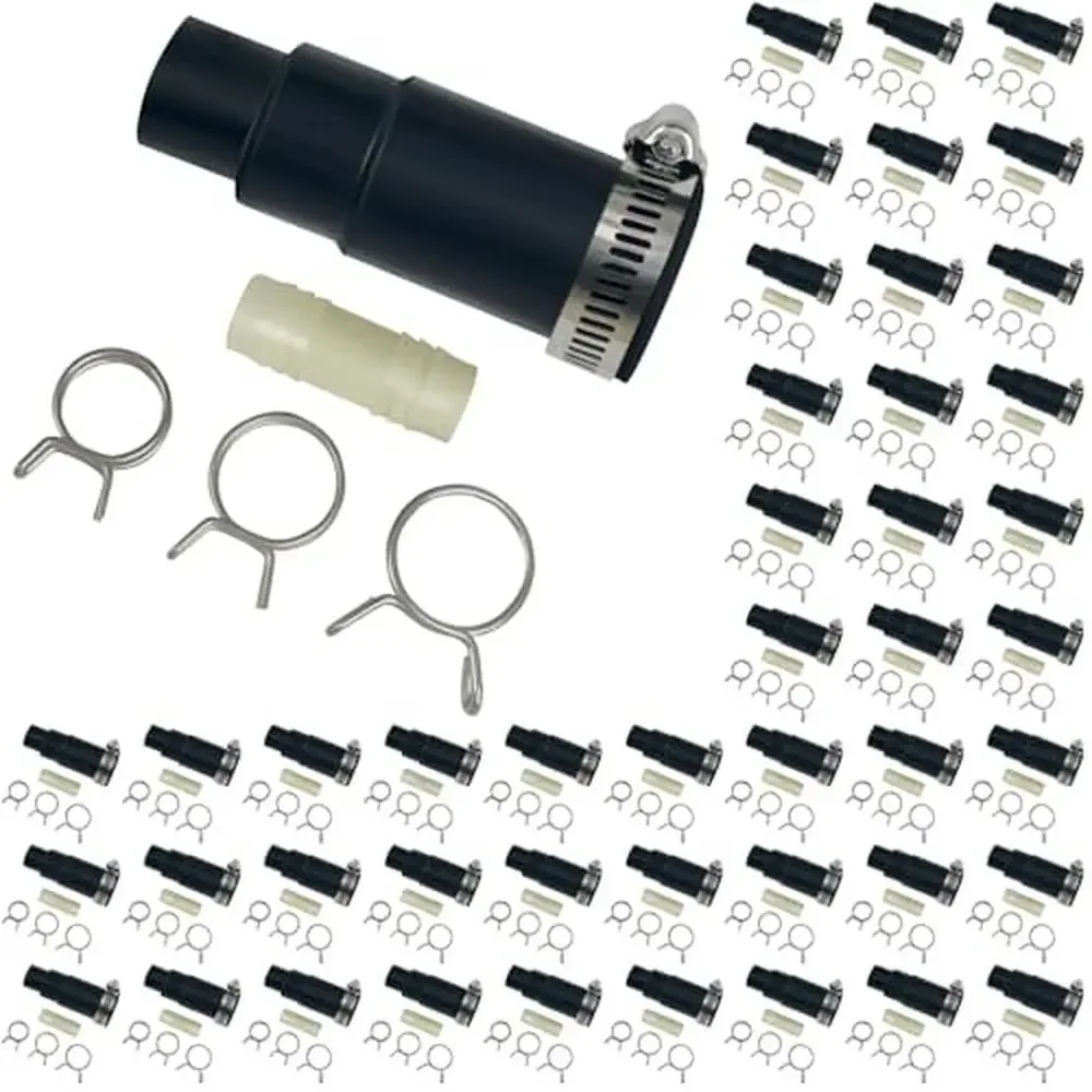 60 Pack Garbage Disposal Dishwasher Connector Kit Inlet Clamp Seal Fit Most Brands Easy Install Durable Material Long-lasting
