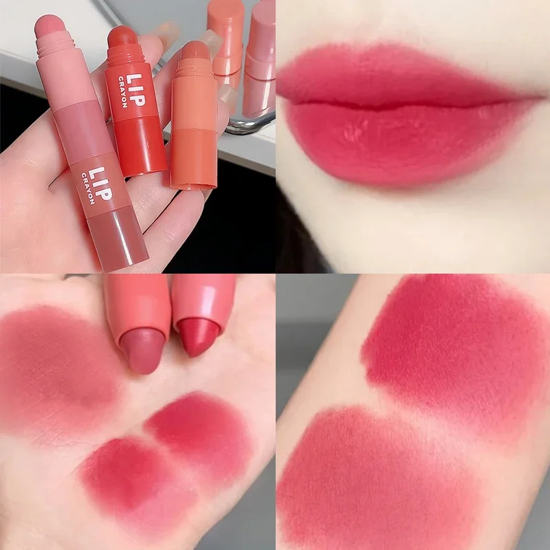 4 In 1 Nude Matte Lipstick Kit Combo Velvet Long Lasting Sexy Red Lip Tint Non Sbiadisce Pastelli Lipliner Trucco Labbra Set Cosmetico