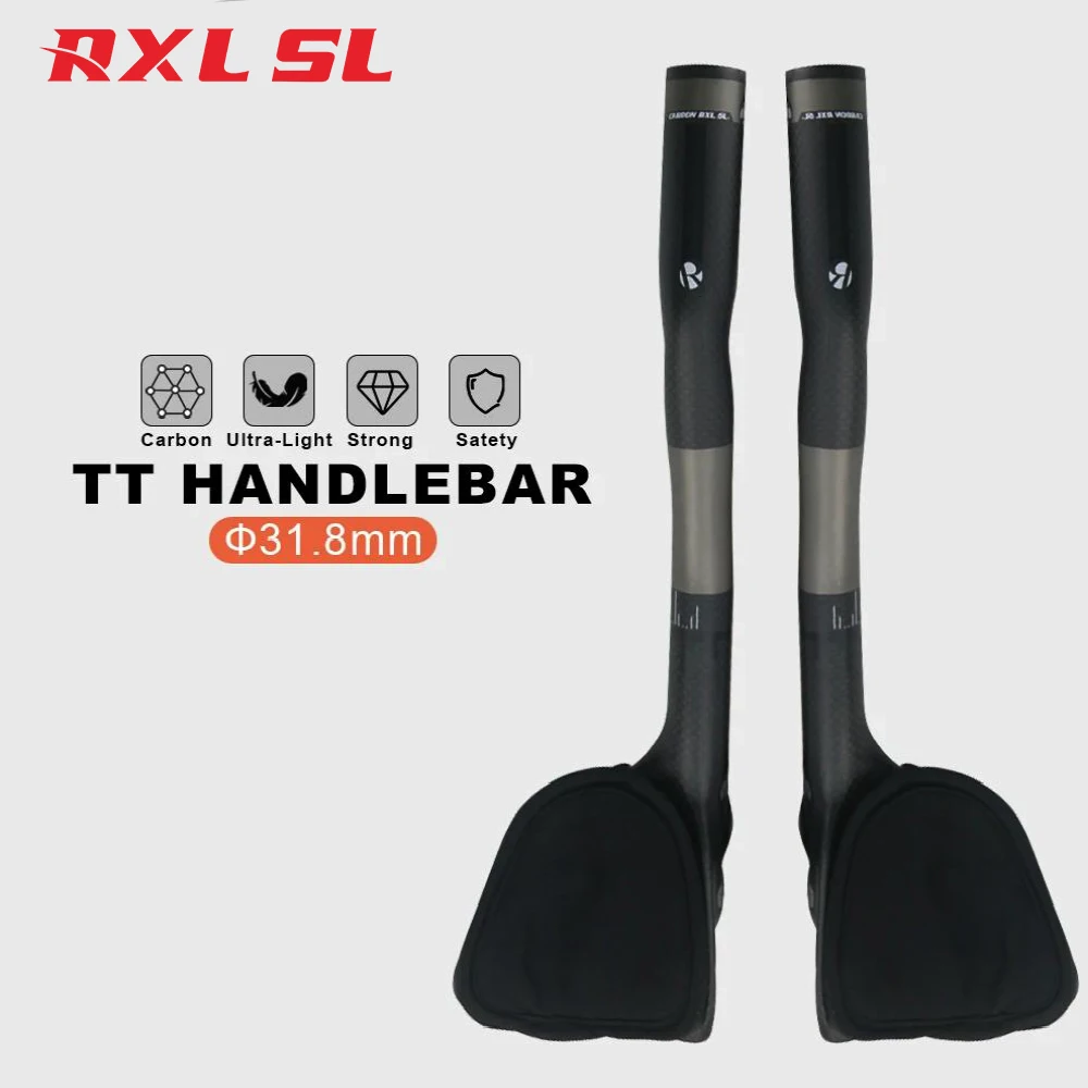 RXL SL Bike Rest Handlebar Carbon, Triathlon Attachment, Aero Bar, 31.8mm, Carbon Bike Handlebar Extension, 340mm