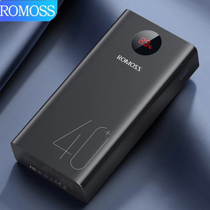 Внешний аккумулятор ROMOSS PEA 40 на 40000 мА · ч с поддержкой быстрой зарядки