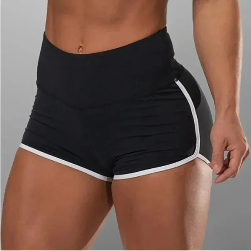 Sports Shorts Women Elastic Seamless Fitness Leggings Push Up Gym Yoga Run Training Tights Sweatpants Sexy Large Women's Shorts