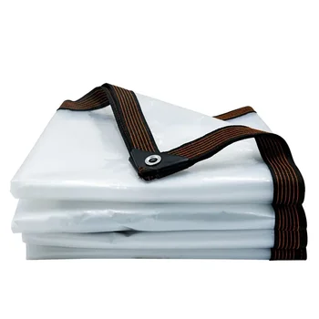 Transparent Waterproof Tarpaulin Garden Rainproof Clear Poly Tarp Plant Cover InsulationCold-proof Shed Cloth with Grommets