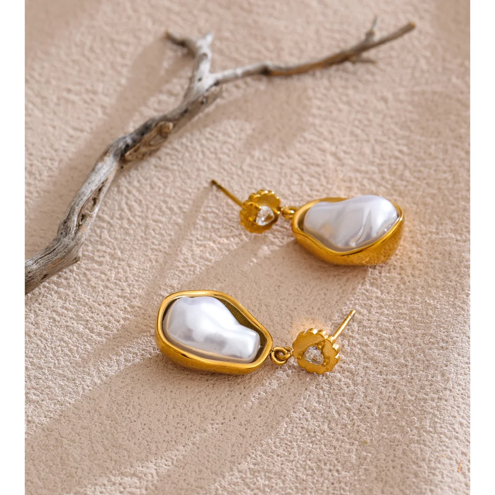 Yhpup Jewelry Earrings Simulated Pearls for Women Accessories