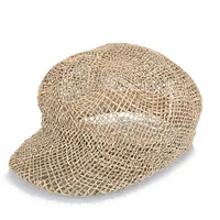 Good Quality Straw Hat Summer Hollow Jazz Fedora Hats Fashion Handmade Grass Outdoor Sun Hat Octagonal Cap Sombreros De Mujer 4