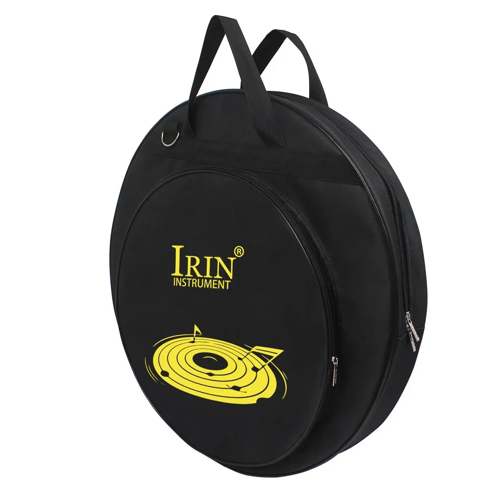 21 Inch Cymbal Gig Bag with Three Pockets Removable Divider Shoulder Strap Backpack Cymbal Percussion Instrument Accessories