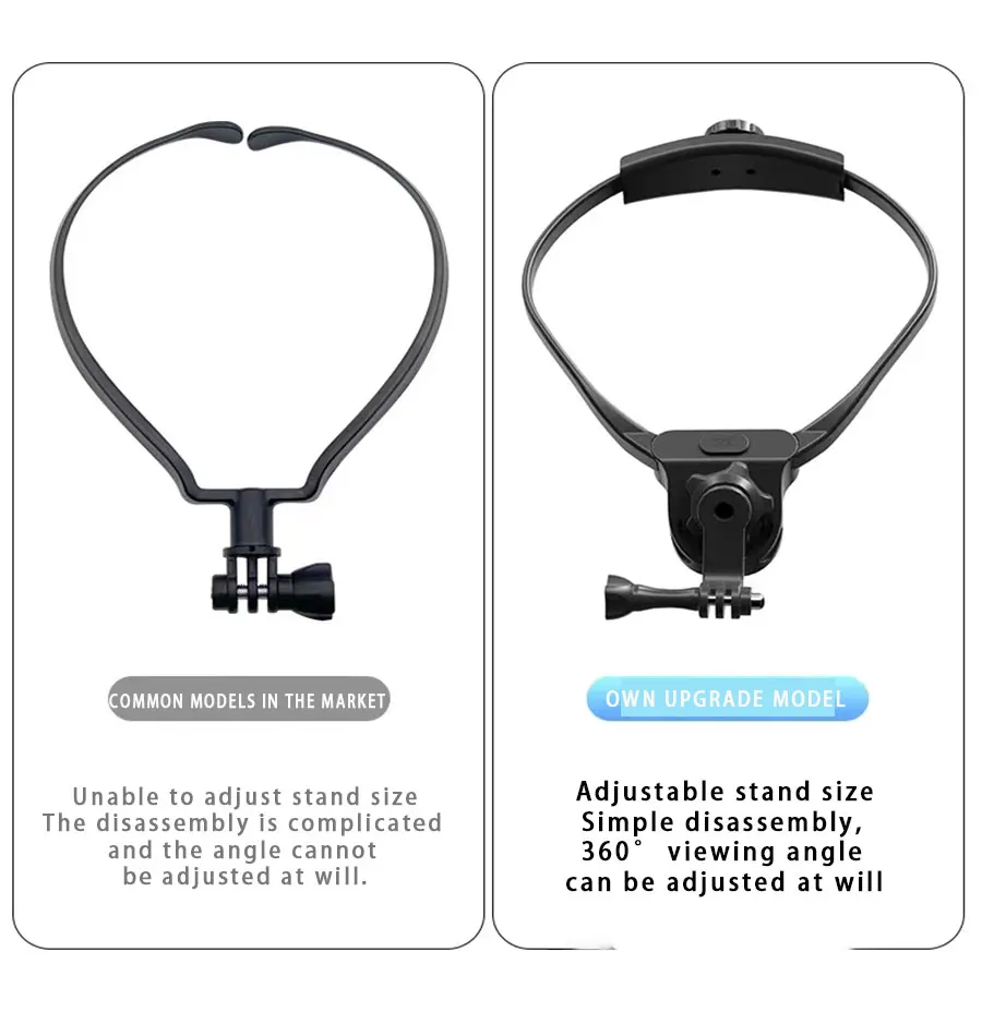 Description Picture 2 of itemAdjustable Camera Chest Strap POV / VLOG Neck Holder Mount Harness for Gopro Hero Insta360 DJI Osmo Action Camera Accessories