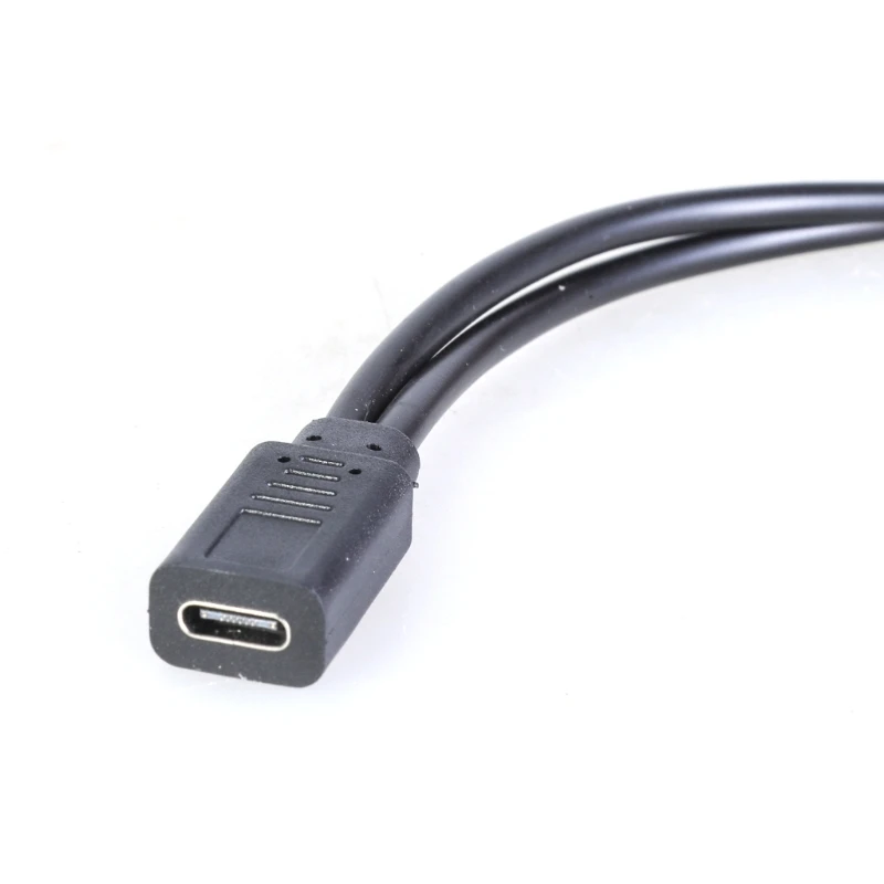 J78A USB C Female to Double USB C Male Splitter Cord Converter Multiple Hubs USB Type C Port Hub Charger Power Split Adapter