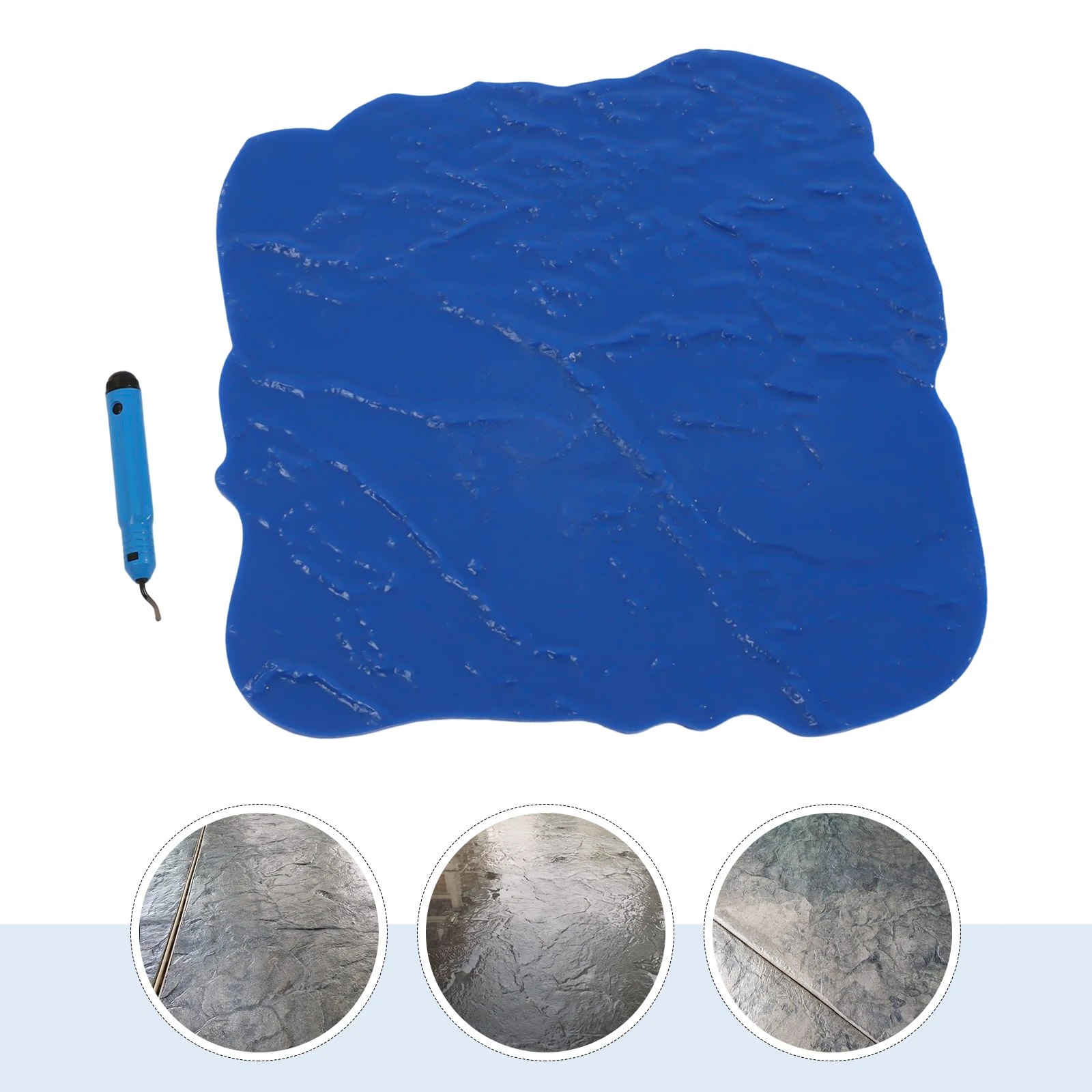 Concrete Floor Stamp Mold Concrete Seamless Stamp Cement Texture Stone Slate Mat