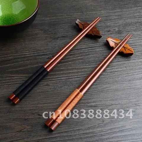 

Value Gift Set of Handmade Japanese Natural Chestnut Wood Sushi Chopsticks Chinese food Tie line посуда