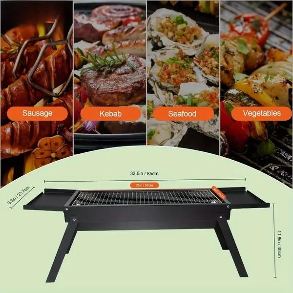 1PC, portable barbecue grill 2
