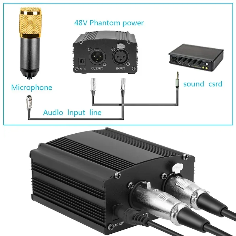  ʽ Ե 48V    ġ +  ܵ ũ    XLR 3 ũ ̺