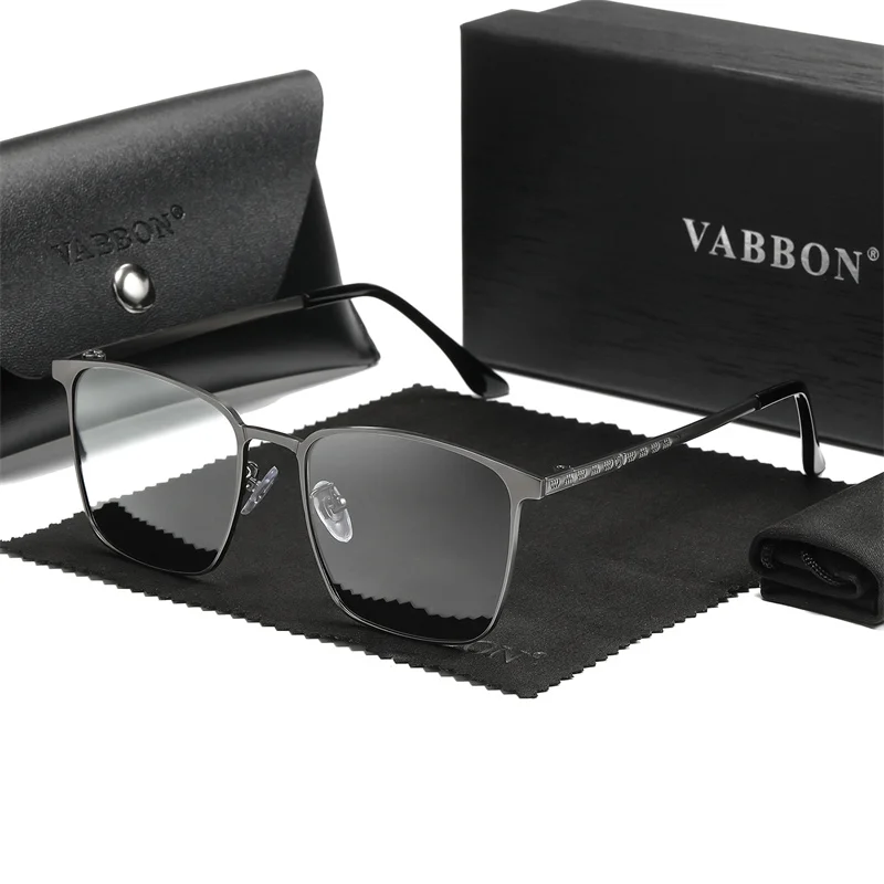Polarized Sunglasses Vintage Sunglasses Driving Glasses Anti Glare Sunglasses Men Color-changing Retro-framed Glasses 9415