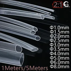Clear Heat Shrink Tubing Assortment - Multi - Size Transparent Wrap Kit - 1METER (4MM)