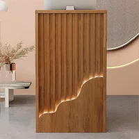 Reception Room Tables,Retail Counter Reception Desk with Drawer Storage,Reception Counter for Clothing Salon Shop Hotel 1