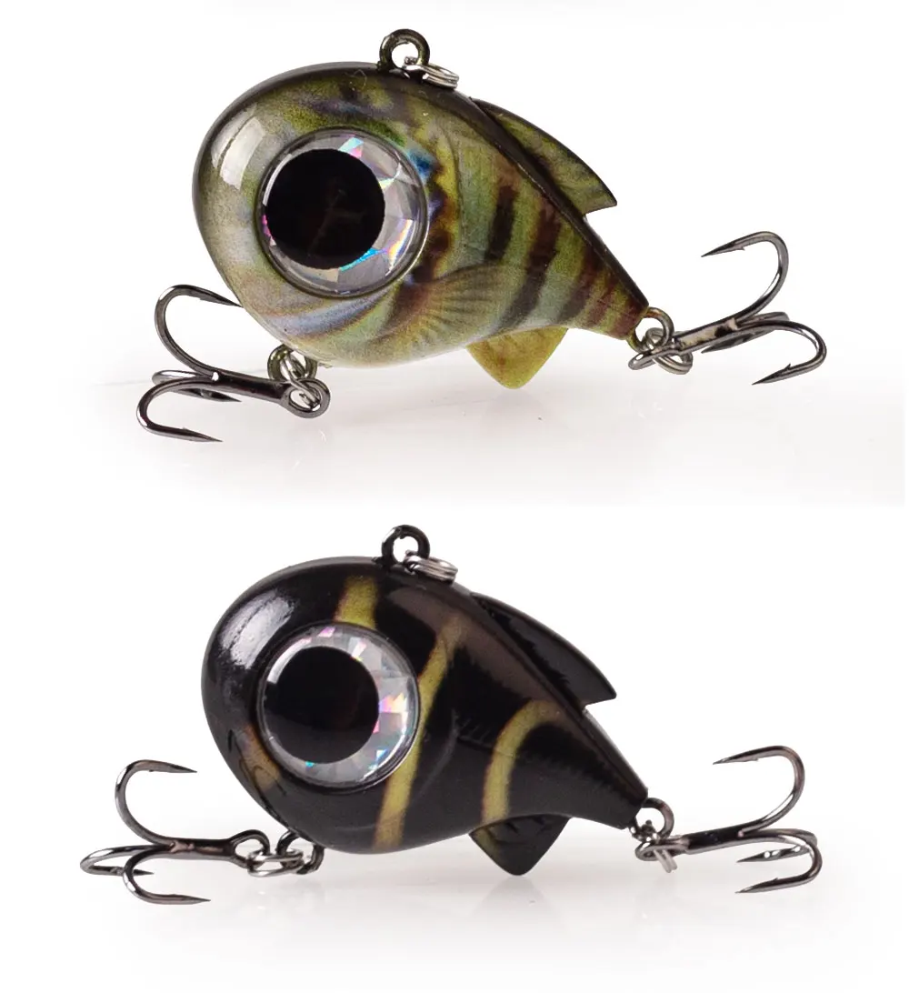 Haanlin 5 Stück/Box Big Eyes VIB 4cm/1,57 Zoll/8,5g Angelköder Sinkende Vibrations-Rasselkugel Künstliche Hartköder Bass-Angelzubehör – Detail 10