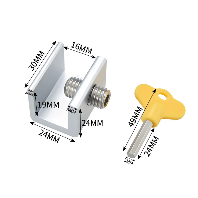 KAK Adjustable Window Lock Stopper Safety Locks for Kids and Pets Anti-theft Door Lock Non Punch Sliding Window Hardware