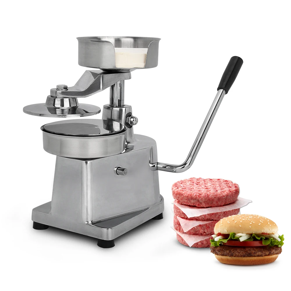 ITOP 100mm-150mm Manual Hamburger Press Burger Forming Machine Round Meat Shaping Burger Patty Maker Aluminum Machine Heavy Duty custom custom for hamburger burger french fries fried chicken wing paper boxes children kids snack finger fast food packaging co