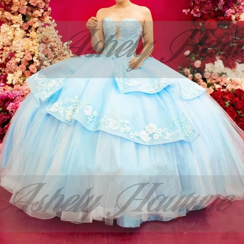   ŵ Pirncess Quinceanera 巹 ̽ Applique   ٴ    Ƽ  Ƽ 巹 Ʈ 15